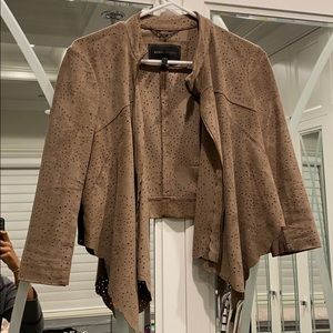 BCBG suede brown jacket